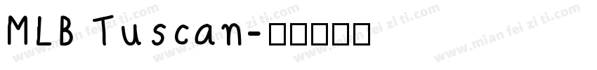MLB Tuscan字体转换